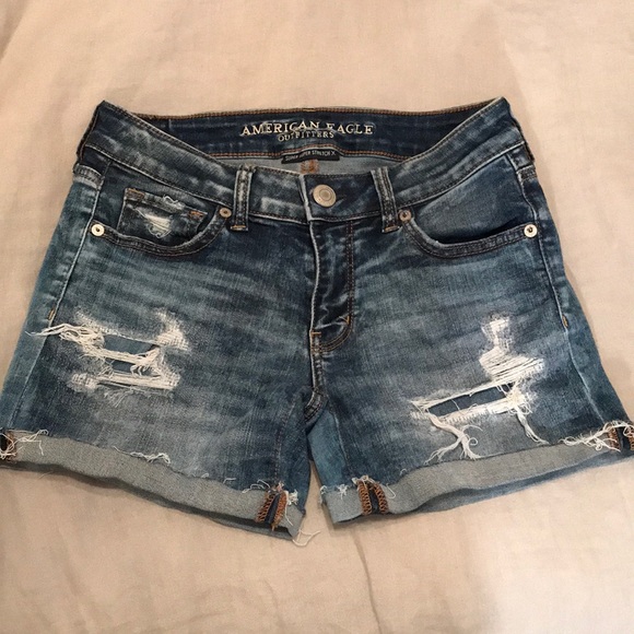 American Eagle Outfitters Pants - American Eagle Super Stretch Midi Jean Shorts